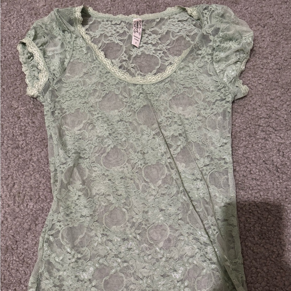 Bozzolo sage green y2k vintage shirt